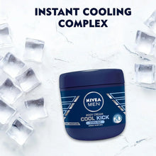 NIVEA Men Cool Kick Body Cream 13.5 fl oz (400 mL) - jar surrounded by ice cubes
