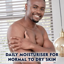 NIVEA Men Cool Kick Body Cream 13.5 fl oz (400 mL) - man applying cream to skin