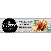 Carr's Table Water Cracked Pepper Crackers 4.25 oz - Non-GMO Project Verified