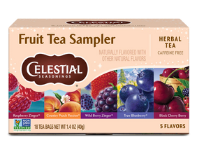 Celestial Seasonings Fruit Tea Sampler caffeine-free variety, 18 tea bags, 1.4 oz