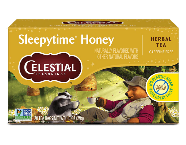 Celestial Seasonings Sleepytime Honey caffeine-free herbal tea, 20 tea bags, 1 oz