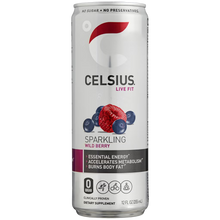 CELSIUS Sparkling Wild Berry energy drink, 12 fl oz can