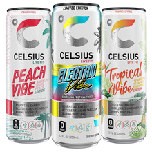 CELSIUS Vibe energy drink random variety assortment, 12 fl oz cans