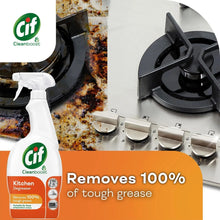 Cif Cleanboost Kitchen Degreaser removes 100% of tough grease from stovetops and cookware