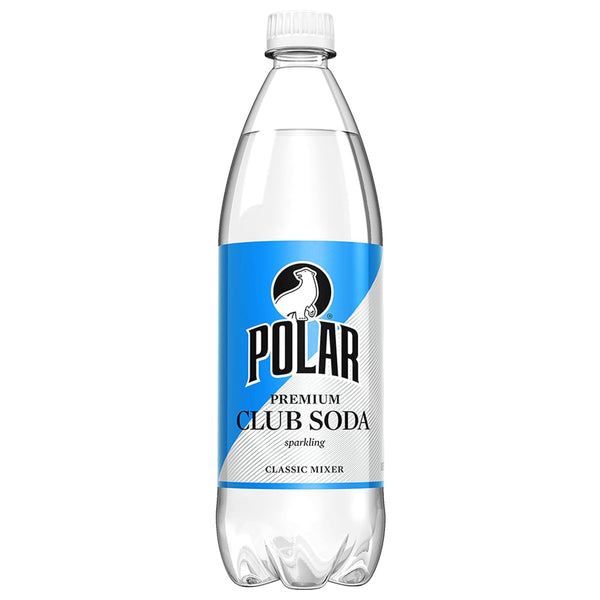 Polar Beverages Club Soda, 33.8 Fluid Ounce ( Pack of 6 )