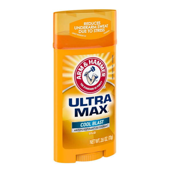Arm & Hammer Ultramax Deodorant Stick Cool Blast 2.6 oz – Long-Lasting Odor Protection – Refreshing Cool Scent - 3  Packs