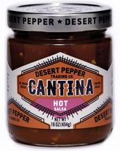 Jar of Desert Pepper Trading Co. Cantina Hot Salsa Roja, 16 oz