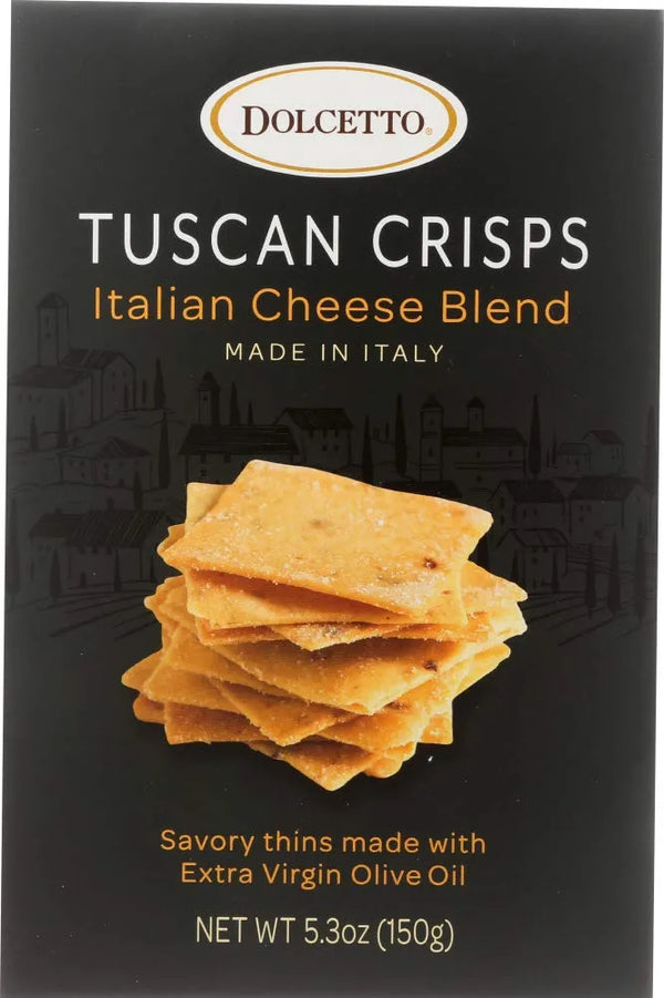 Dolcetto Tuscan Crisps Italian Cheese Blend 5.3oz Box