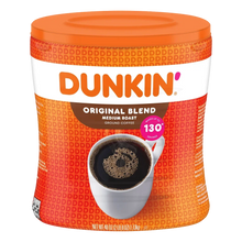 Dunkin' Original Blend Medium Roast Ground Coffee, 40 oz canister with 130 servings