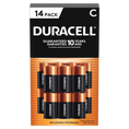 Duracell C alkaline batteries 14 count front package
