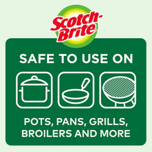 Scotch-Brite Stainless Steel Scrubbers, Durable, Ideal for Uncoated Cookware, 16 Scrubbers