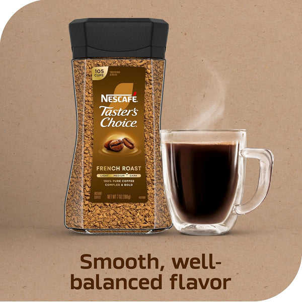 Nescafe Taster's Choice French Roast — Smooth, Well-Balanced Flavor
