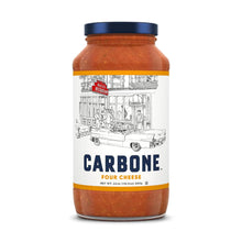 Carbone Four Cheese Pasta Sauce, 15 oz – Rich & Creamy Italian Tomato Sauce with Parmesan, Romano, Asiago & Fontina – Gourmet Sauce by Carbone, Gluten-Free, No Preservatives
