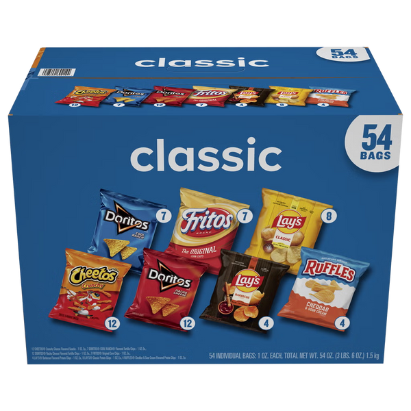 Frito-Lay Classic Mix Variety Pack 54 Count