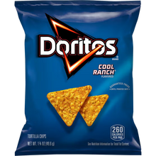 Doritos Cool Ranch Tortilla Chips 1.75 oz - original individual snack bag