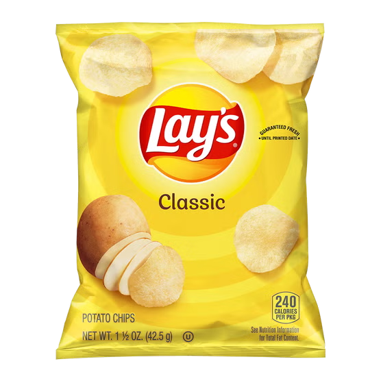 Lay's Classic Potato Chips 1.5 oz individual snack bag