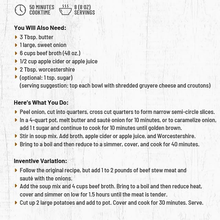 Frontier Soups Chicago Bistro French Onion Soup Mix 4.75 oz - cooking directions