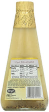 Bottle of Marzetti Light Champagne Dressing with nutrition facts label visible