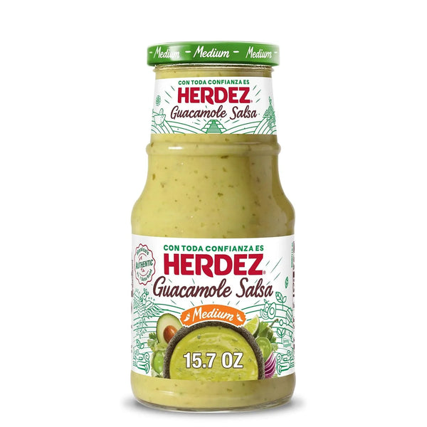 Herdez Guacamole Salsa Medium 15.7oz Jar