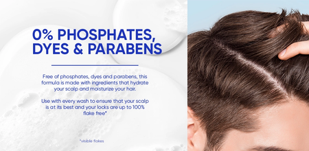 Head & Shoulders Advanced Scalp Care formula without phosphates dyes or parabens