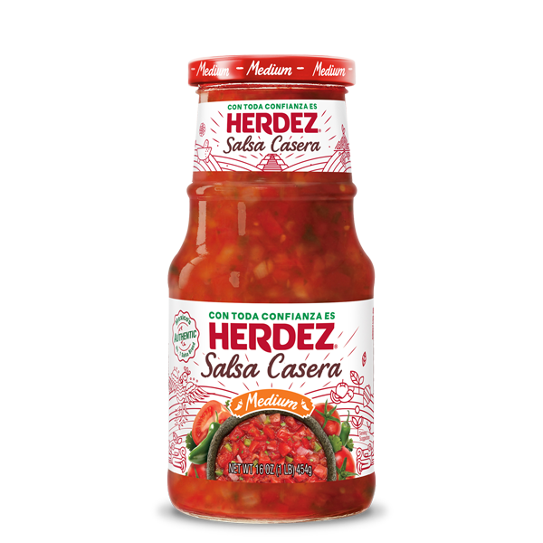 Herdez Salsa Casera Medium 16oz Jar