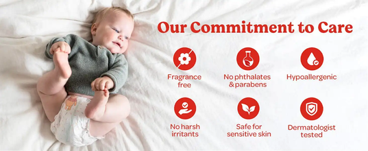 Huggies Little Snugglers Plus sensitive skin care features