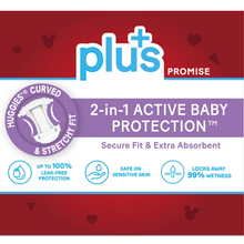 Huggies Plus Little Movers Size 6 secure fit and leak protection features