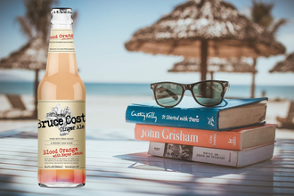 Bruce Cost Unfiltered Ginger Ale, Blood Orange with Meyer Lemon, 12 fl oz (355ml) Glass Bottle