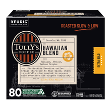 Tully's Coffee Hawaiian Blend Medium Roast K-Cup Pods, 80 CT - Real Prime Deals