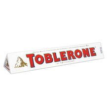 Toblerone Swiss white chocolate with honey & almond nougat, 100g bar