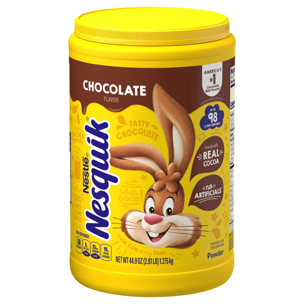Nestlé Nesquik Chocolate Powder Drink Mix, 44.9 oz (2.81 LB / 1.275 kg)