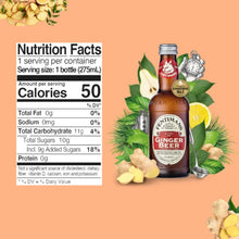 Fentimans Ginger Beer, Boissons gazeuses artisanales infusées botaniquement, Boissons pétillantes naturellement aromatisées, 1,1 L, Lot de 4