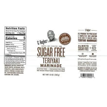 G Hughes Sugar Free Teriyaki Marinade, 13 oz (367g), Gluten Free, Keto, Award Winning