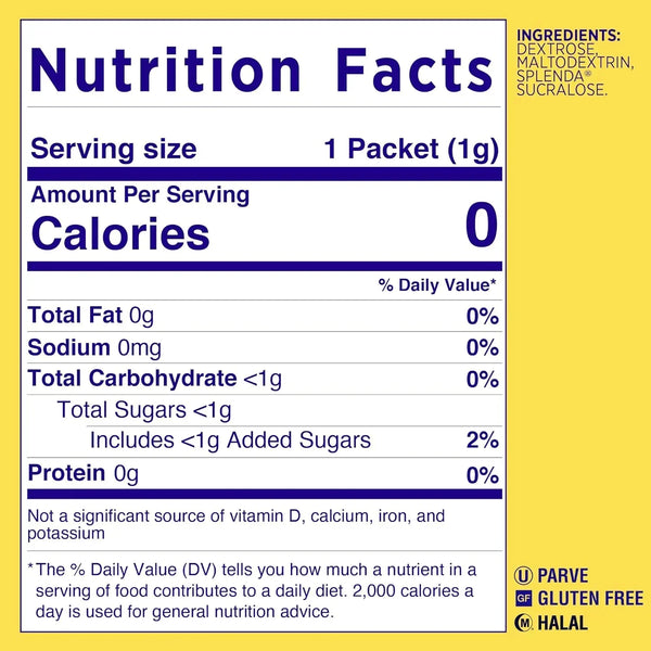 Splenda Zero Calorie Sweetener Packets, 1000 CT (2.2 LBS) - Real Prime Deals