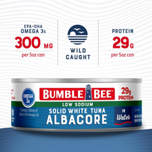 Bumble Bee Low Sodium Solid White Albacore Tuna in Water 5 oz