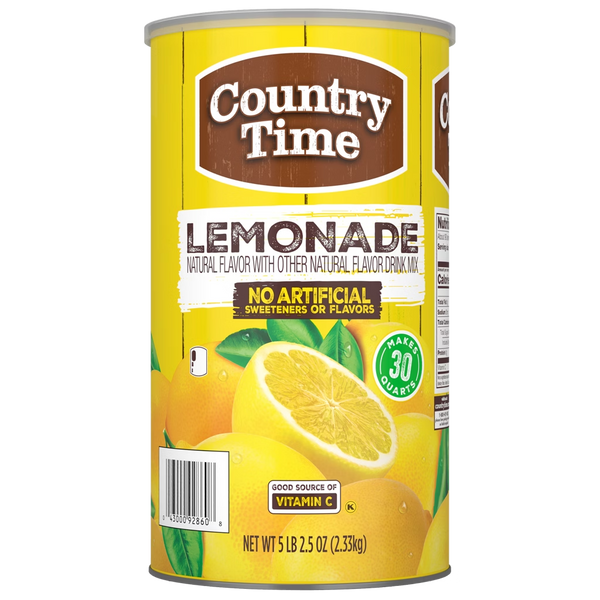 Country Time Lemonade Drink Mix 82.5 oz — Makes 30 Quarts