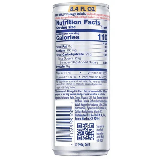 Red Bull Energy Drink 8.4 fl oz (250ml) | With Taurine