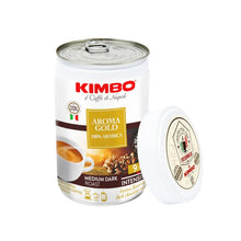 Kimbo Aroma Gold 100% Arabica medium dark roast instant coffee can with lid