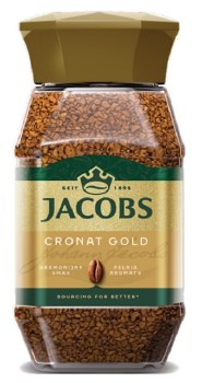 Jacobs Cronat Gold Instant Coffee, Harmonious Aroma, Subtle Roasted, 200g (7.05 oz) Glass Jar, Made in Germany