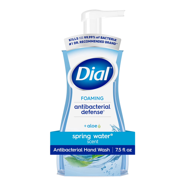 Dial Foaming Antibacterial Hand Wash Spring Water + Aloe 7.5 fl oz