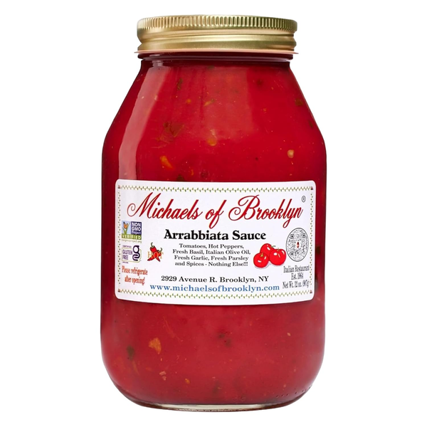 Michaels of Brooklyn Arrabbiata Sauce 32 oz — Non-GMO, Gluten Free