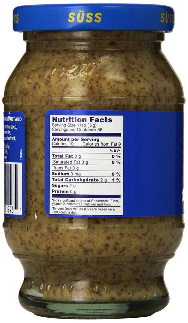 Lowensenf Bavarian Style Mustard 10.2oz | Sweet & Spicy, Imported from Germany