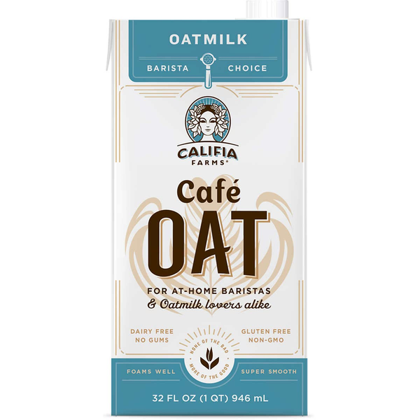 Califia Farms Café Oat Barista Blend Oatmilk, 32 fl oz (1 QT)