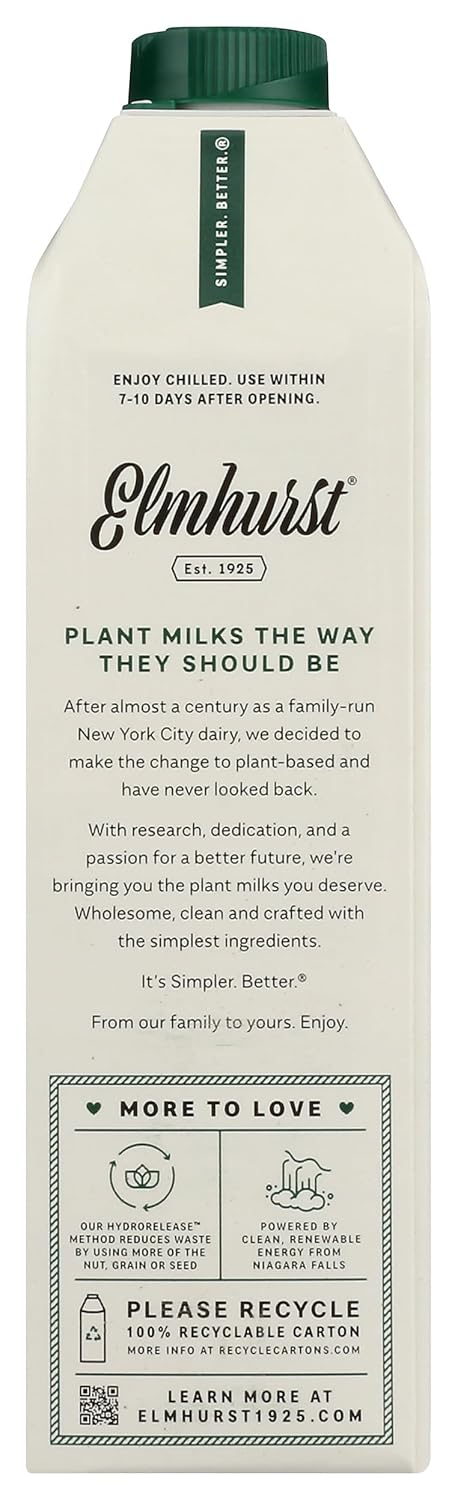 Elmhurst 1925 Unsweetened Milked Cashews – 32 oz