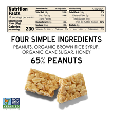 South Forty Peanut Bar Nutrition Facts - 4 Ingredients, Non-GMO Verified