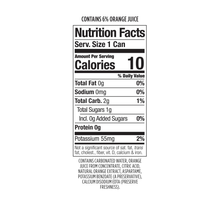 Polar Diet Orange Dry, Sparkling Beverage with Real Juice, 12 fl oz Cans