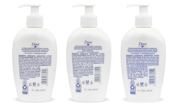 Dove Nourishing Hand Wash Variety 3-Pack 25.36 fl oz (750ml) | Deeply Nourishing, Shea Butter & Warm Vanilla, Cucumber & Green Tea