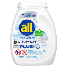all Free Clear Mighty Pacs PLUS+ Laundry Detergent Pacs 118 ct