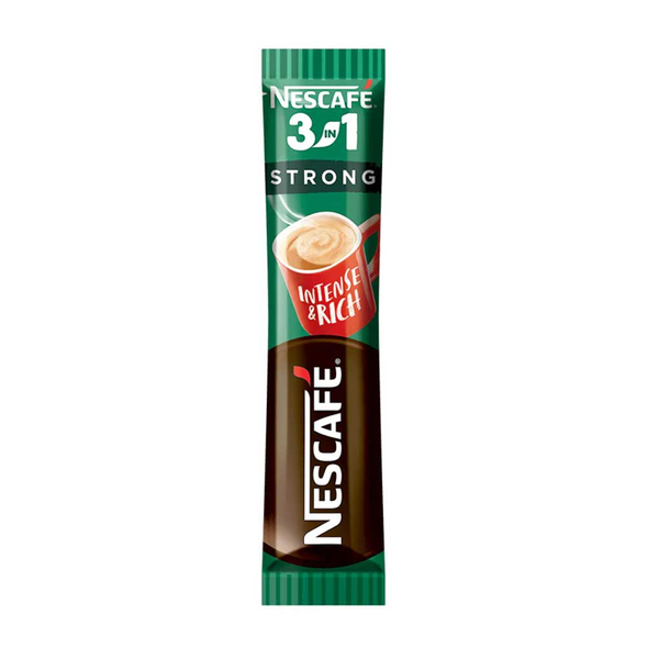 Nescafé 3in1 Strong Instant Coffee Mix, Intense & Rich, New Recipe, 28 Sticks x 16.5g