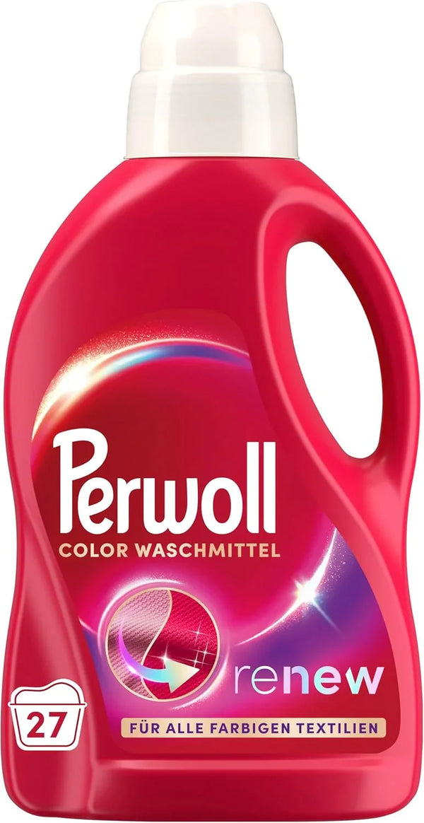 Perwoll Color Laundry Detergent for All Colored Fabrics, 27 Washes, Renew Formula